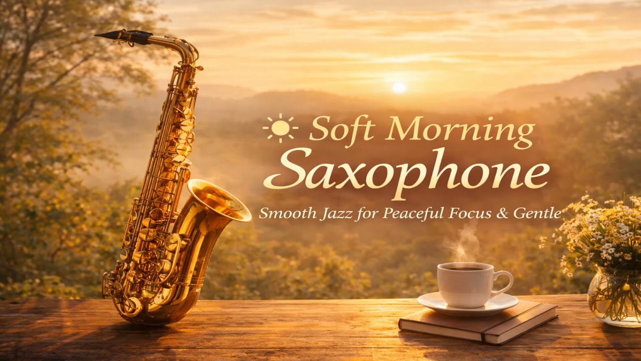 Soft Morning Saxophone ☀️ Smooth Jazz for Peaceful Focus & Gentle Relaxation