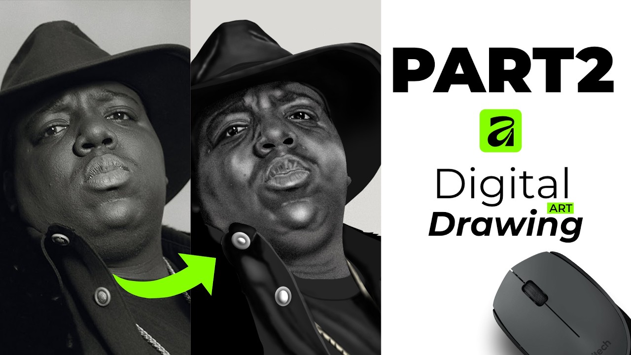 Affinity By Canva Digital Art Drawing With MOUSE (Part 2 Beginners Guide)