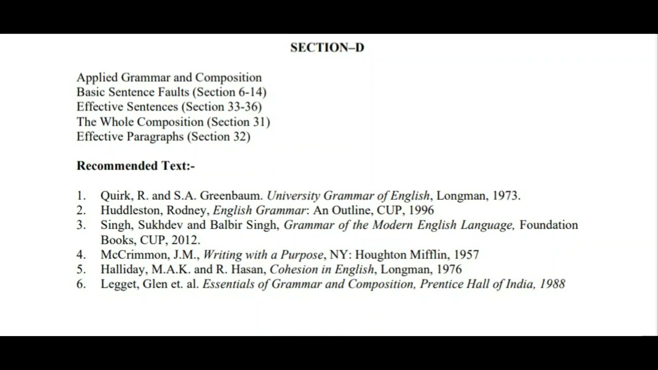 Syllabus of M.A. English Semester II Guru Nanak Dev University, Amritsar