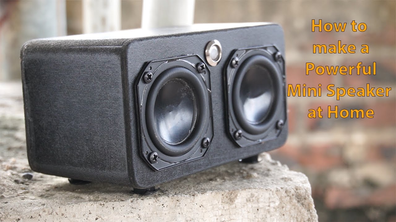 Build a Mini Bluetooth Speaker at Home || DIY Portable Bluetooth Speaker