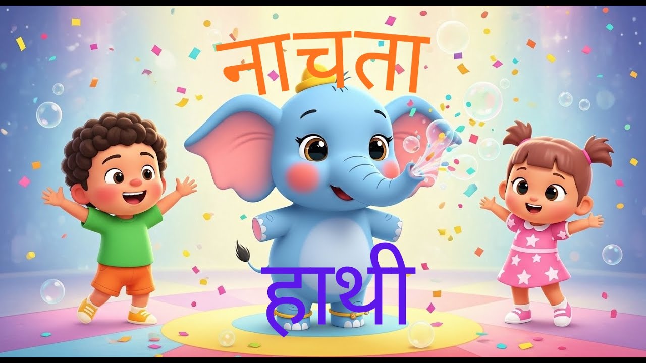 नाचता हाथी 🐘 | Dancing Elephant Song for Kids | Action & Fun | Baby Star Playhouse