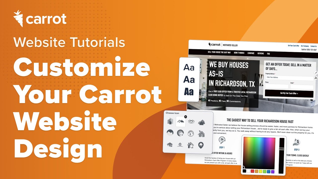 Getting Started: 9 Simple Ways to Customize Your Carrot Website Design