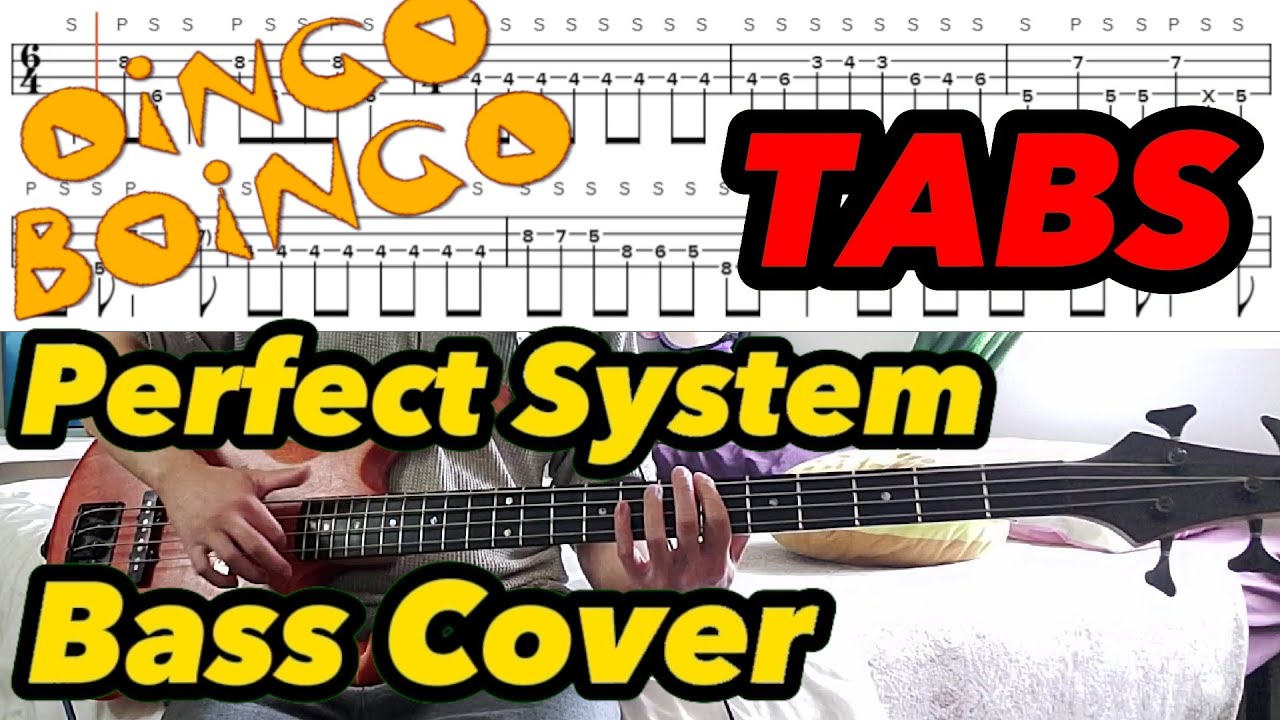 Oingo Boingo - Perfect System (bass cover + TABS)  (play along with me)