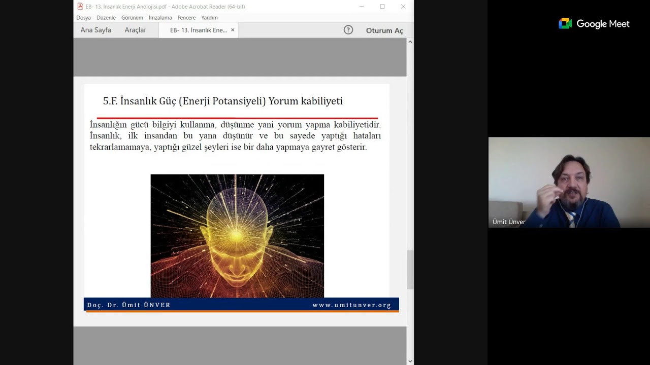 Enerji Bilinci 11. İnsanlık Enerji Analojisi