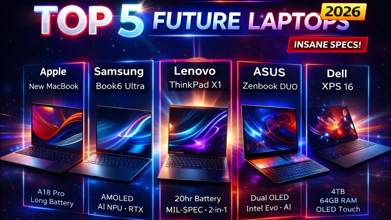 Next-Gen Premium Laptops 2026 💻 MacBook, ThinkPad X1, XPS 16 & More