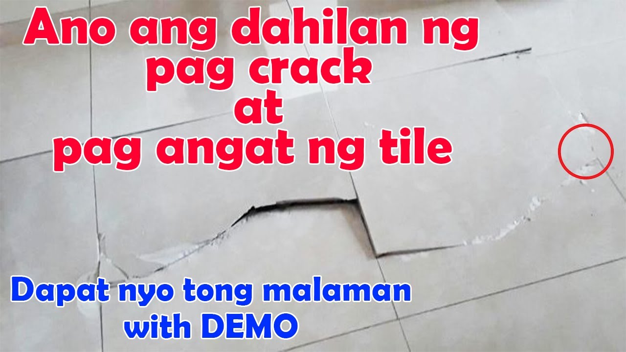 Ang tamang paglagay ng Adhesive para hindi mag crack ang tile.