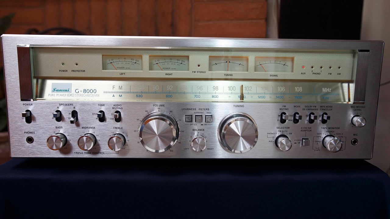 Sansui G8000 Stereo Receiver- Vintage Audio Review Episode #88