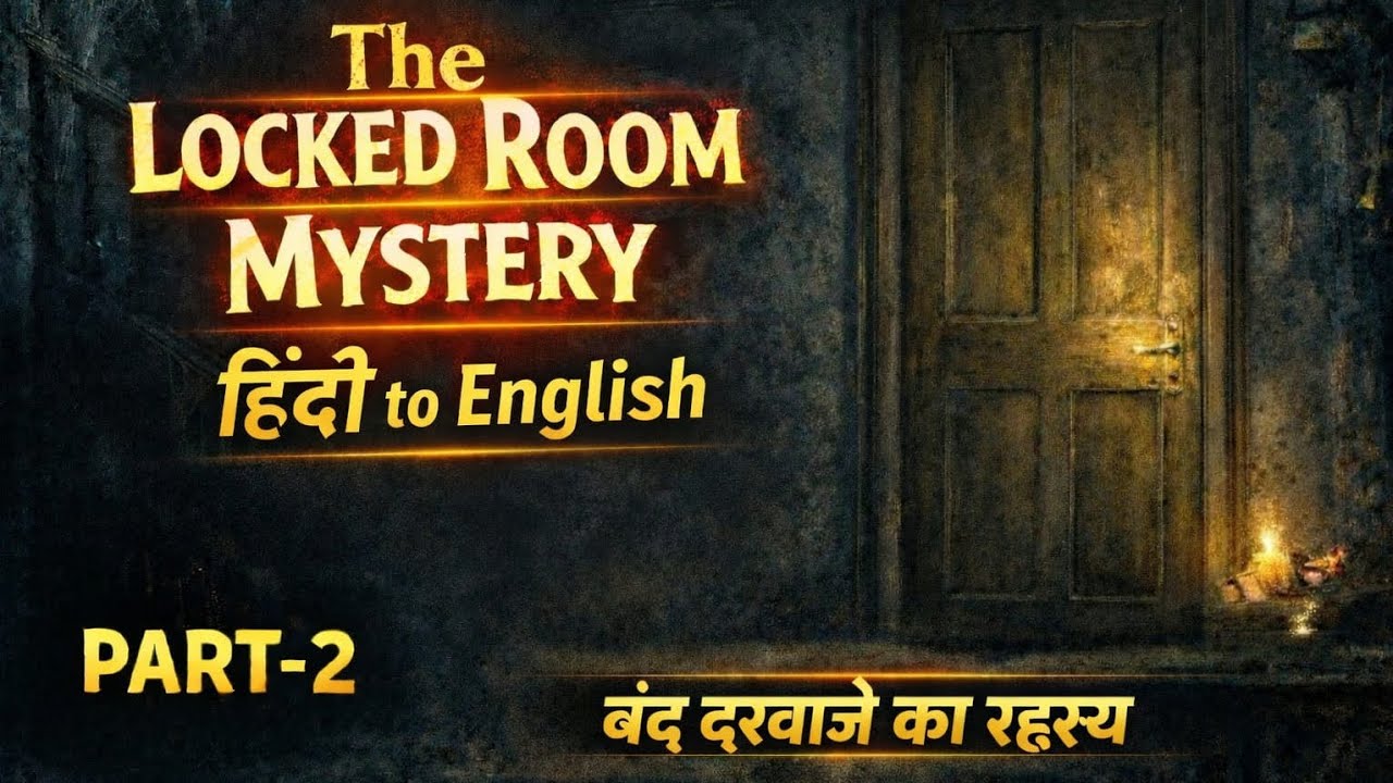 The locked room mystery |part 2|बंद दरवाजे का रहस्य |हिंदी to English |Learn english through story |