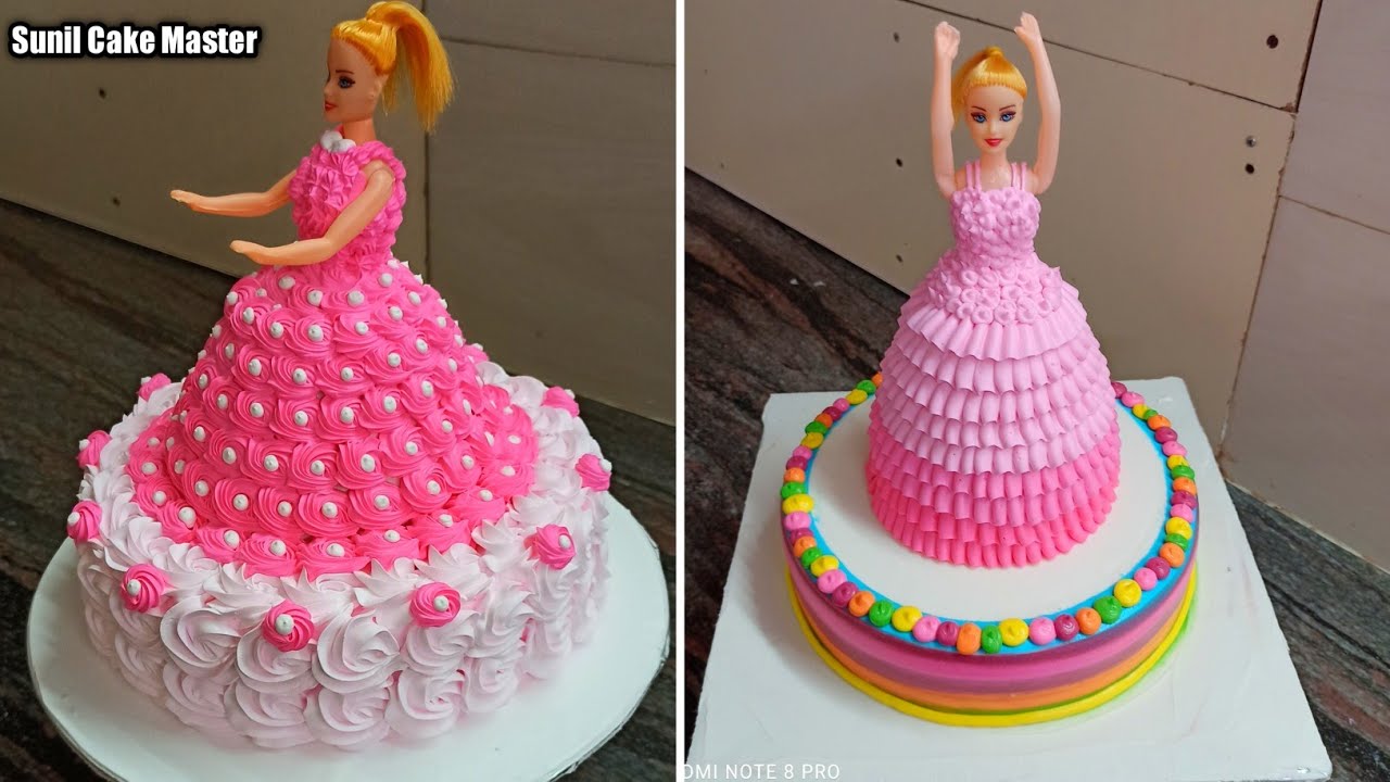 Pink Barbie Doll Cake | Barbie Doll Cake Decoration | Doll Cake | Sunil Cake Master