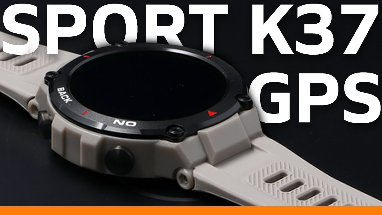 Lekki i wygodny smartwatch w stylu militarnym -  Inteligentny zegarek K37 GPS
