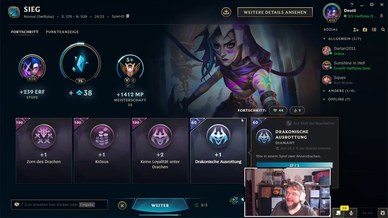 League of Legends | SWIFTPLAY | Jinx | S+ | w/friends | 22.02.2026 | 3