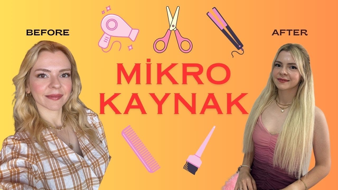 KAYNAK SAÇ YAPTIRMADAN ÖNCE MUTLAKA İZLEYİN 😍(Detaylı mikro kaynak videosu saç bakım ürünleri ile)