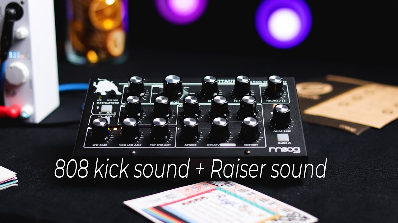 Moog Minitaur sound design | +