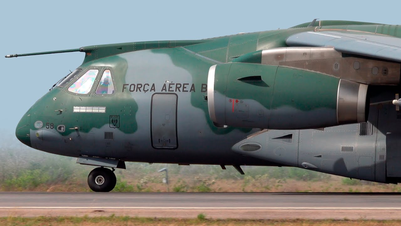 Plane Spotting Highlights: Embraer C-390 Millennium, KC-767, E-99 and KC-135 Takeoff