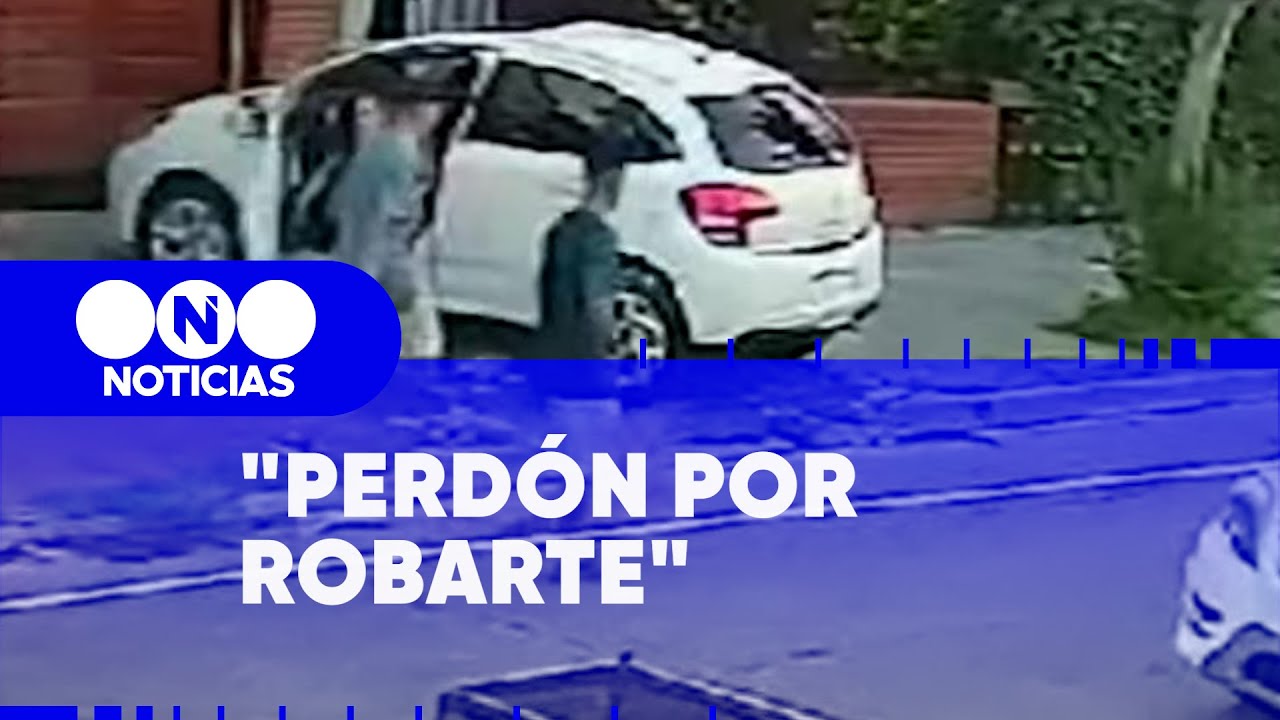 DELINCUENTES le ROBARON el AUTO y le PIDIERON PERD&Oacute;N - Telefe Noticias
