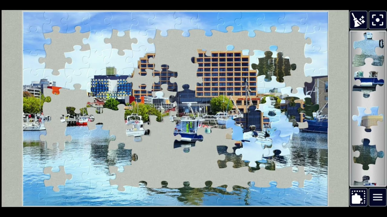 Hobart Downtown Port, Tasmania🥰🎉💞jigsawpuzzle🧩🧩//#viralvideo #gaming @jigsawpuzzle667 
