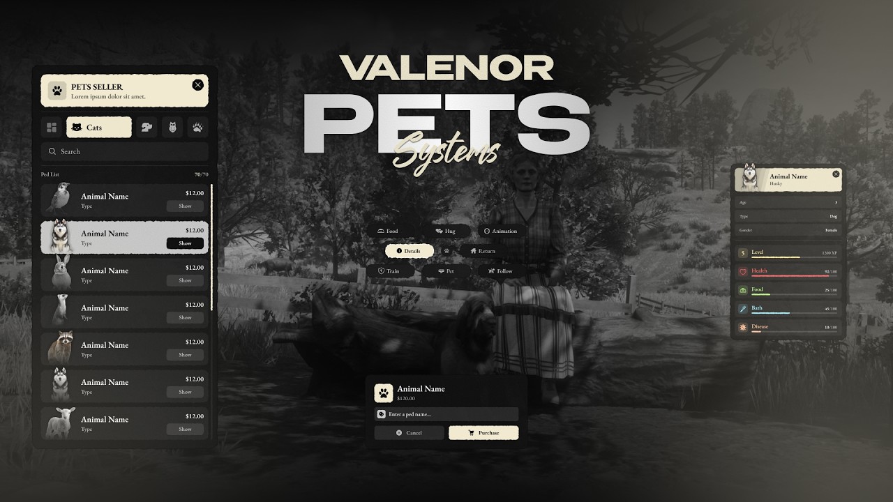 V-Pets System | Most Advanced Pet System | RedM Script