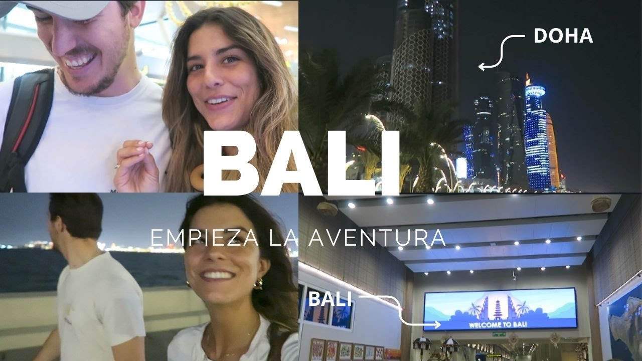 VLOG BALI 🌴 - Empieza la aventura!! muchas horas de vuelo, escala de 15h en Doha y la llegada!!