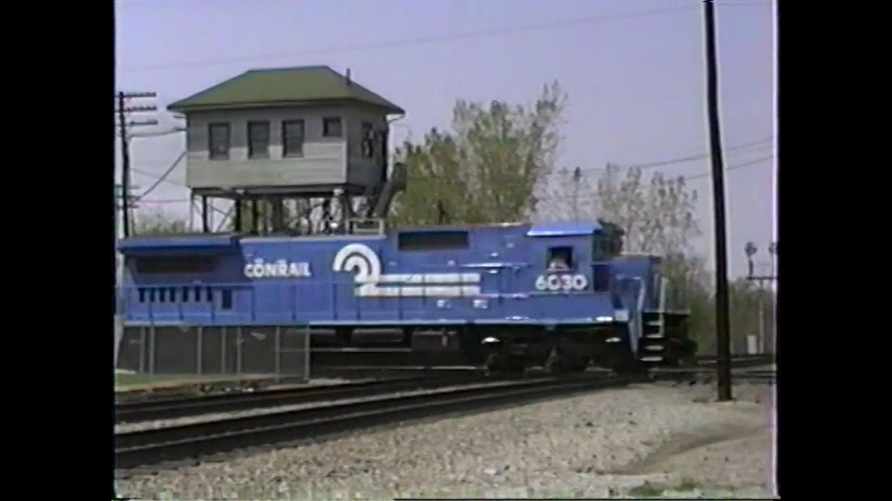 Marion, Ohio trains (AC Tower) - May 10, 1992