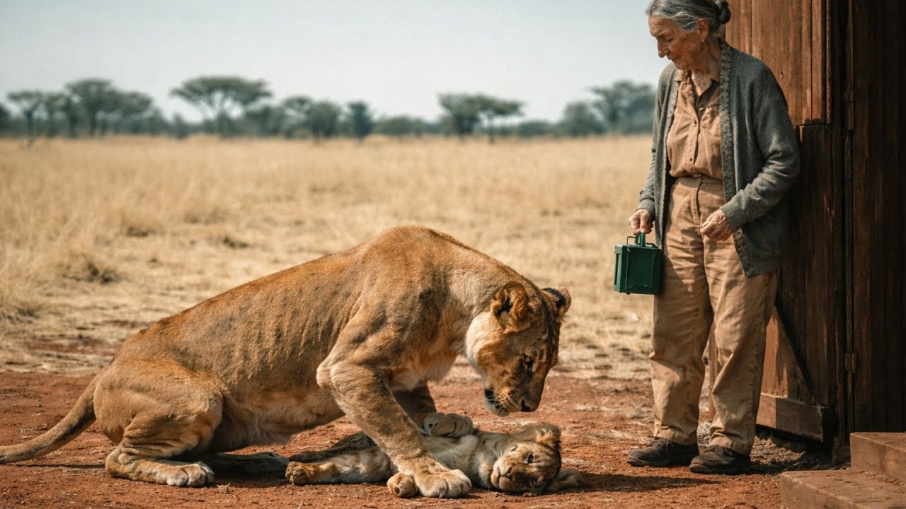 Animal Rescue A Lioness Begs a Human to Save Her Baby | Last Paws Rescue