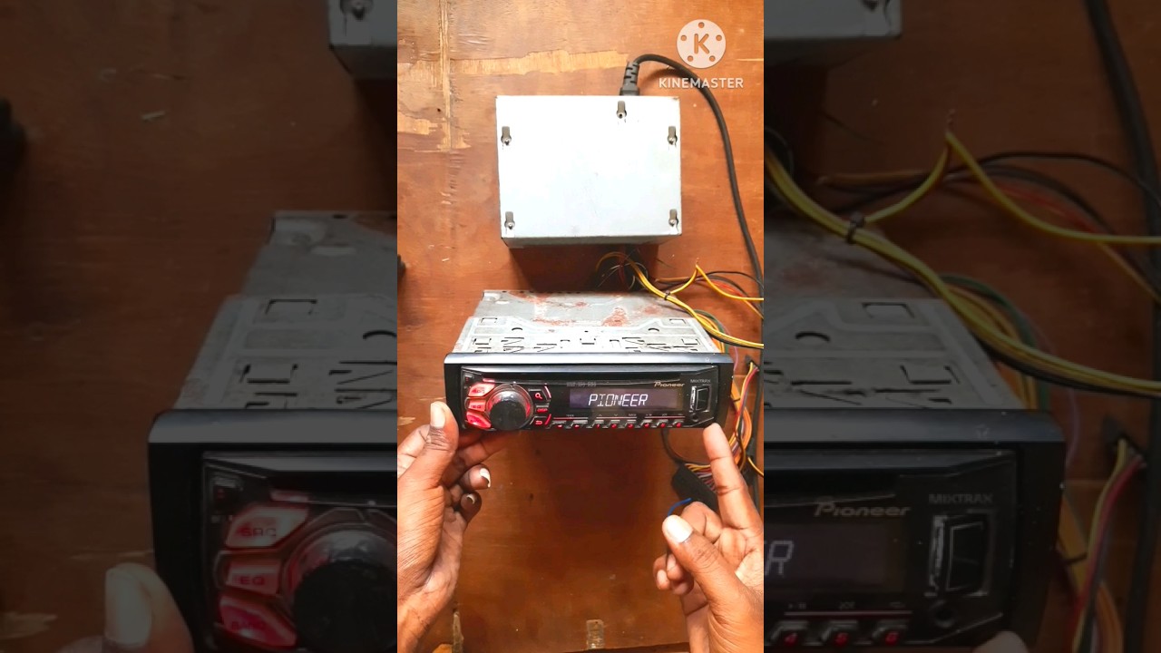 Car Audio player connect in Computer SMPS Power supply #pionner #smps #powersupply