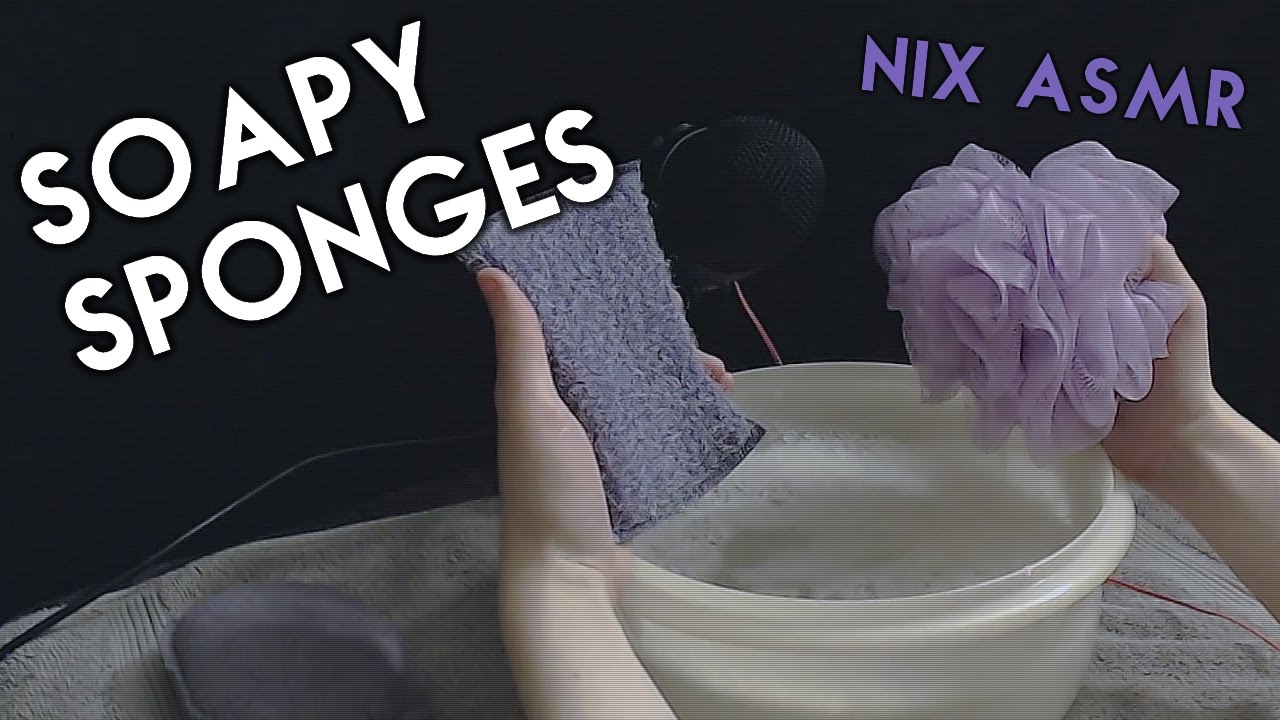 ASMR 💧 Soapy Sponges | Squshing, Scratching, Sudsy Sounds