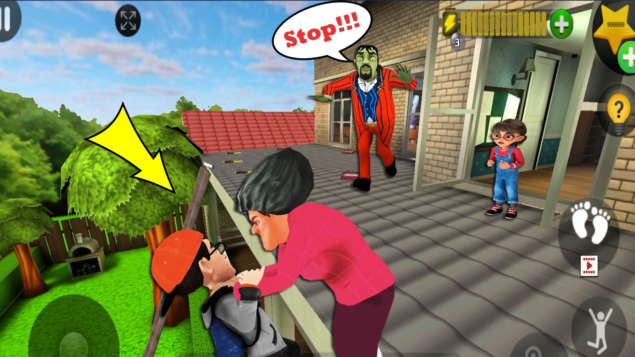Scary Teacher 3D - Новое обновление, тролль мисс Т упала лицом вниз, так весело каждый день, част...