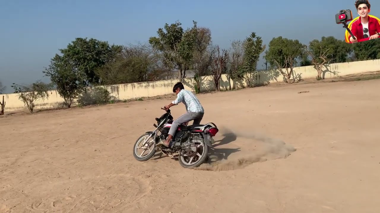  आज हमने बाइक से किए स्टंट्स। 🏍️ Today, we did bike stunts. Day 6