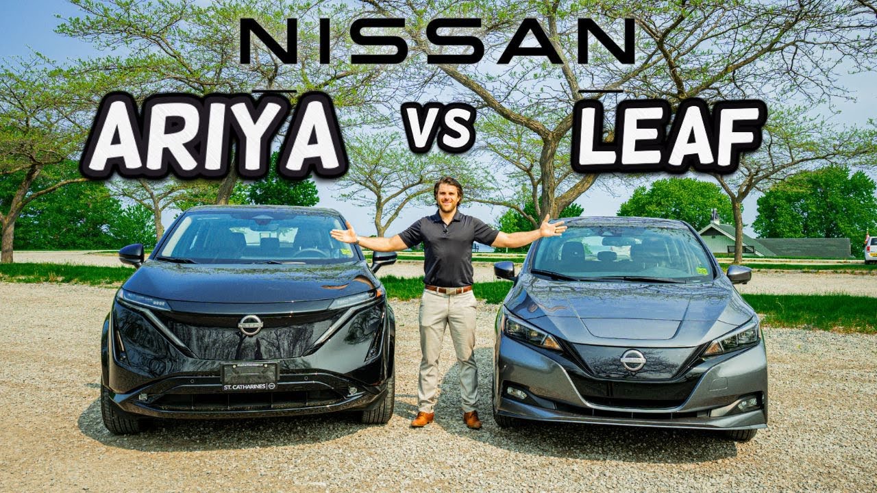 Nissan Ariya 2023 года против Nissan Leaf 2023 года: какой выбрать? РАЗБОР ЭЛЕКТРОМОБИЛЕЙ!