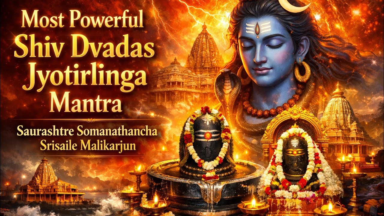 Powerful Dwadasha Jyotirlinga Mantra |Saurashtre Somanathanch