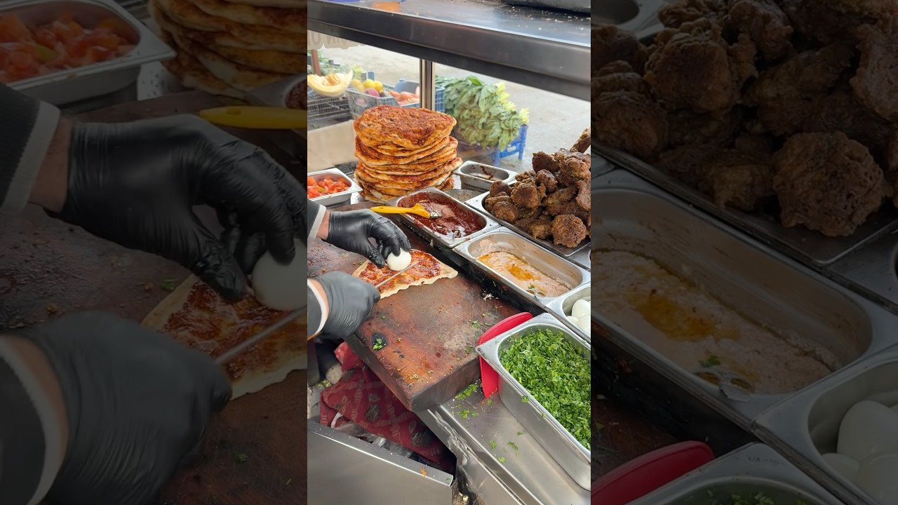 En ucuz sokak lezzetli. Antakya&rsquo;da yumurtalı tırnaklı pide 50₺ #hatay #antakya #yumurta #egg #yemek