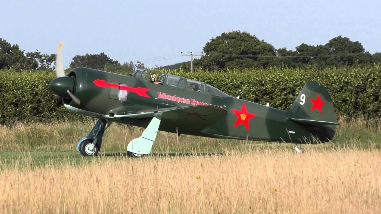 Yak 11 Flight Little gransden 18-07-2015
