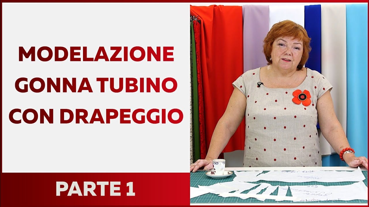 Modellazione gonna tubino con drappeggio. Parte 1