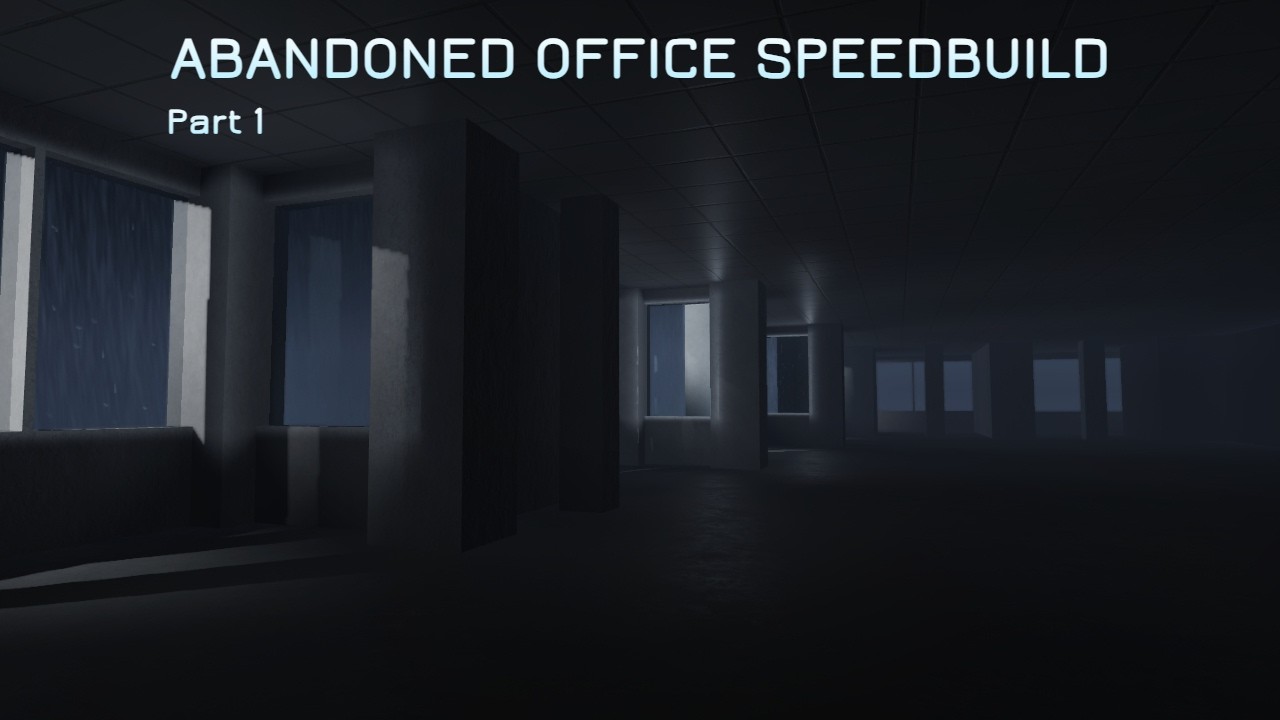 Building an Office Liminal Space - Roblox Studio Speedbuild