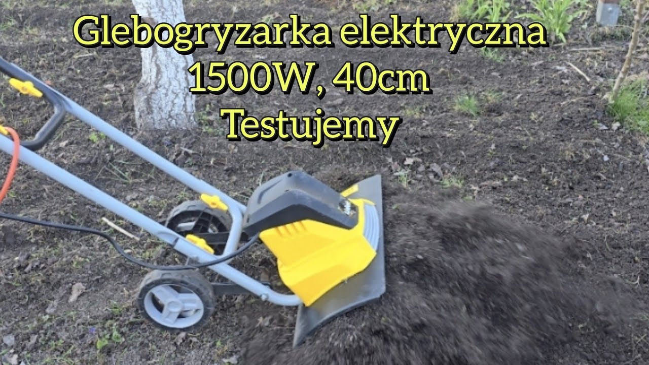 Glebogryzarka elektryczna 1500W, 40cm, test, jak szybko przekopać ogródek? #ogródek #glebogryzarka