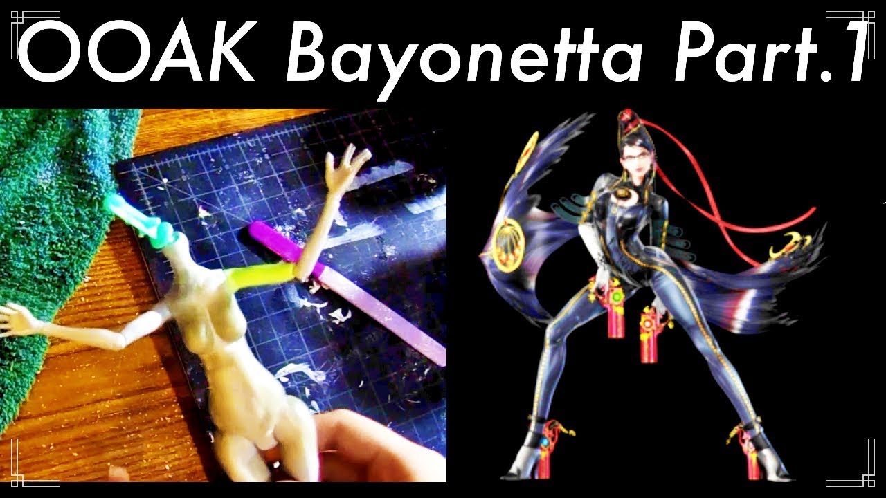 Bayonetta OOAK doll Pt.1 body mods!