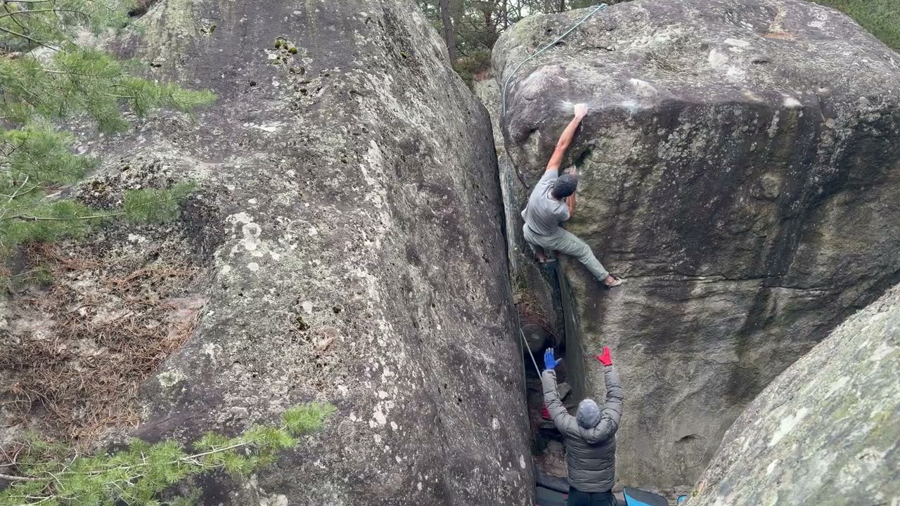 Fil de Verre - 7c+, Franchard Ermitage, Fontainebleau