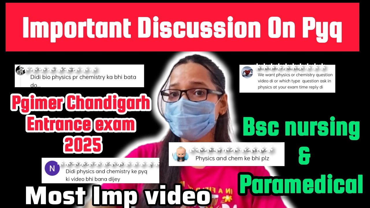 Pgimer Chandigarh entrance exam pyq | Most important video on pyq | #pgimer #paramedical #pyq #2025