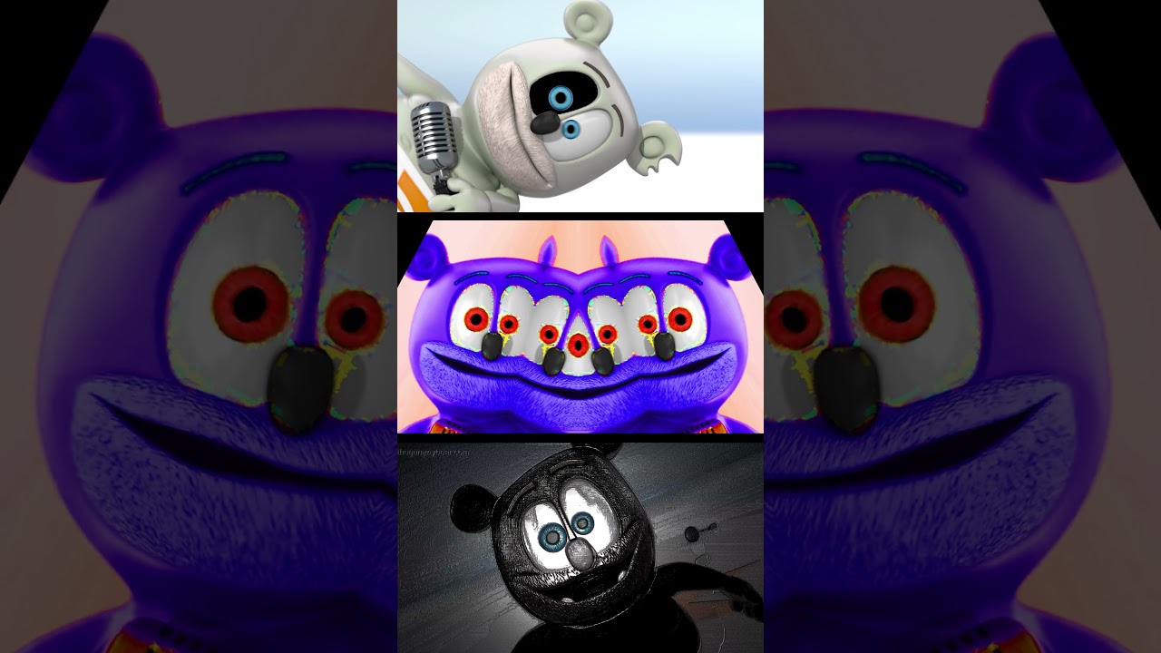 GUMMY BEAR IN 3 SCARY CREEPY ORIGINAL EFFECTS  #SHORTS