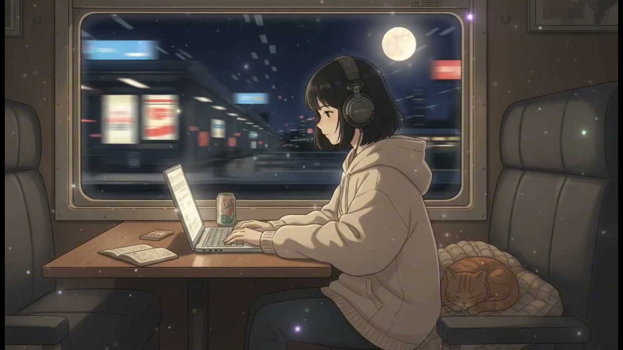 Moonlight Workspace 🌙 | Midnight Express 🚄 | 90 Mins Lofi for Non-stop Progress & Deep Focus
