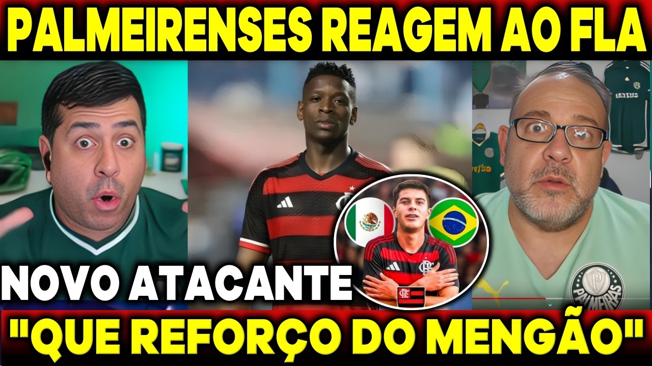 PALMEIRENSE REAGEM AO NOVO ATACANTE NO FLAMENGO E RASGA ELOGIOS 