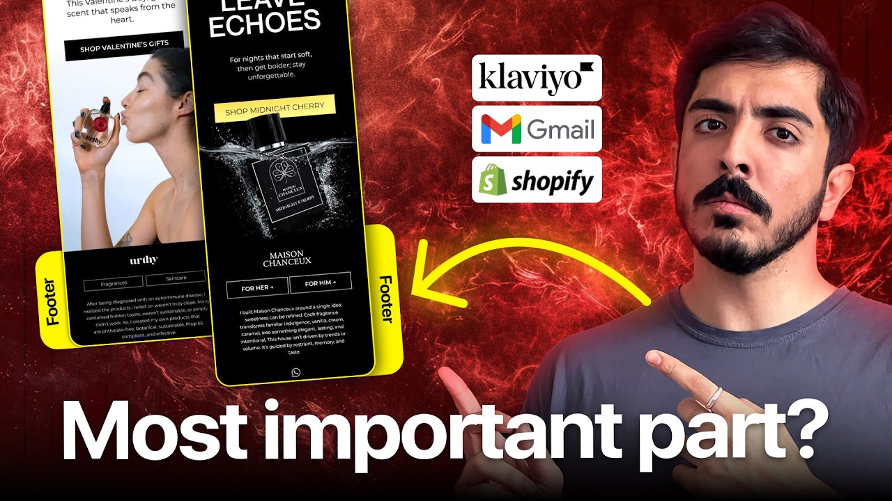 Why Footer is the most important part of email design | ecom klaviyo shopify