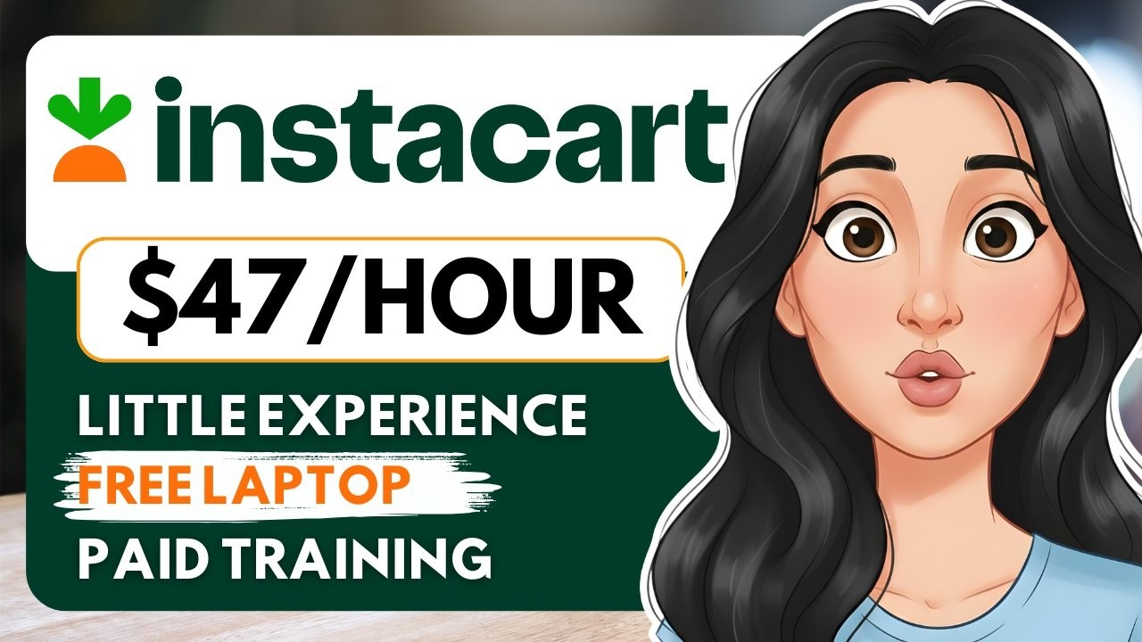 Instacart Hiring Remote Jobs! Little Experience No Phone Remote Work From Home Jobs 2026