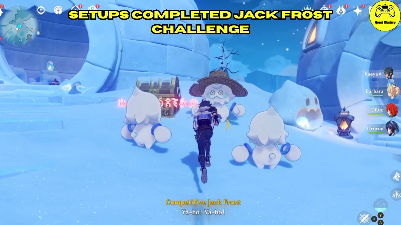 Setups Completed Jack Frost Challenge Genshin Impact