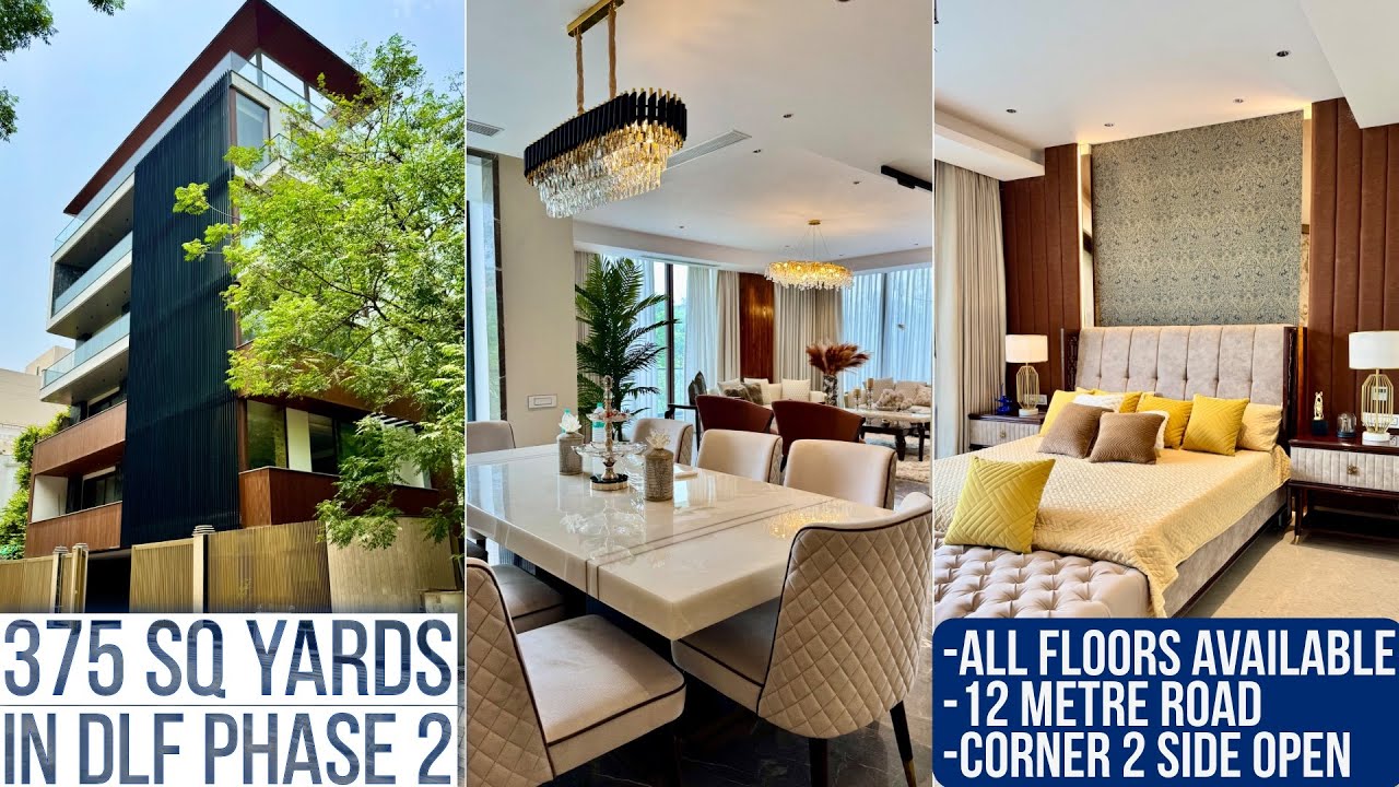 375 Sq Yards 3BHK Luxury Corner Two Side Open Builder Floor in DLF Phase 2 Gurgaon