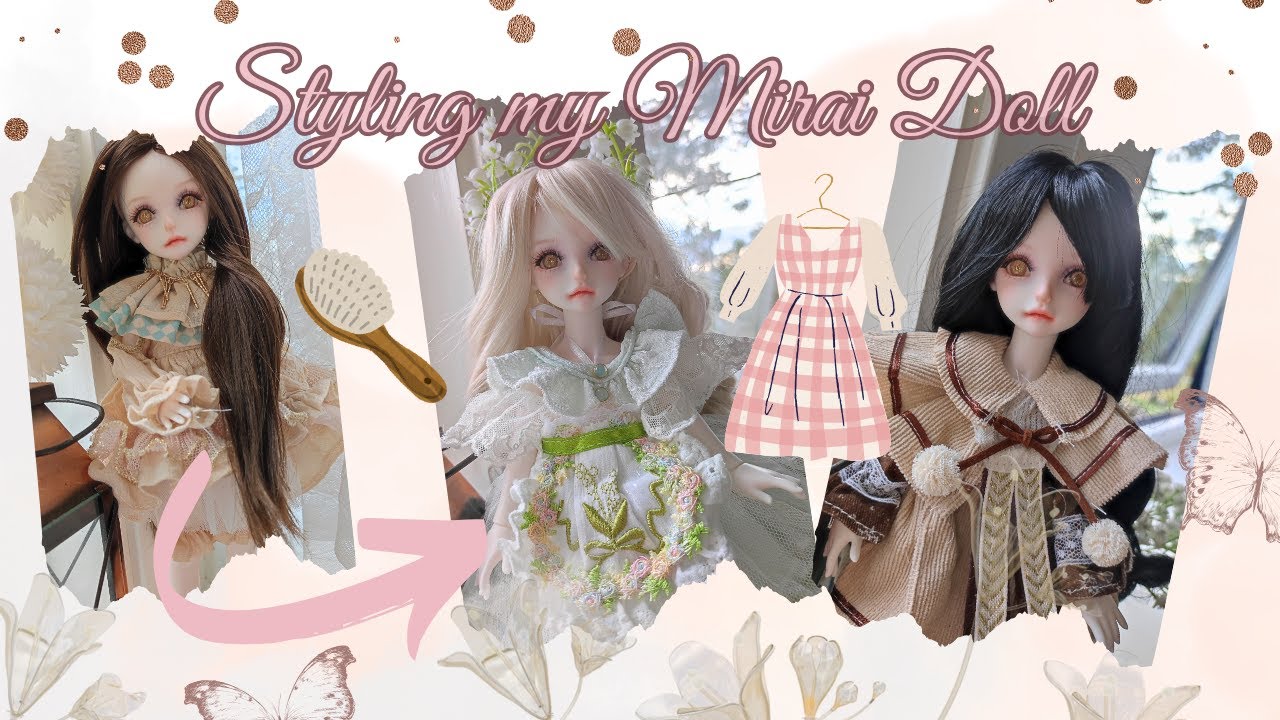 👒🪻Let's restyle my Mirai Doll / New outfits and Hairstyles
