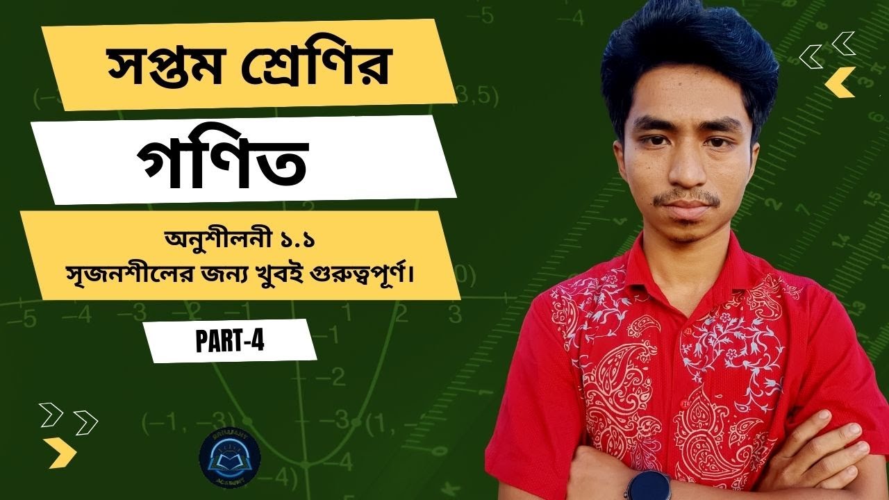Class 7 Math Chapter 1.1 | Part-4 (2026) | সৃজনশীলের জন্য খুবই গুরুত্বপূর্ণ |