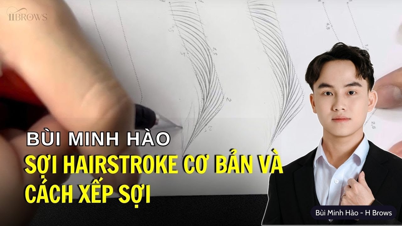 HỌC SỢI CƠ BẢN CÁCH SẮP XẾP SỢI CHO CÁC BẠN MỚI HỌC | HỌC PHUN XĂM #hairstrokes #phunxamthammy