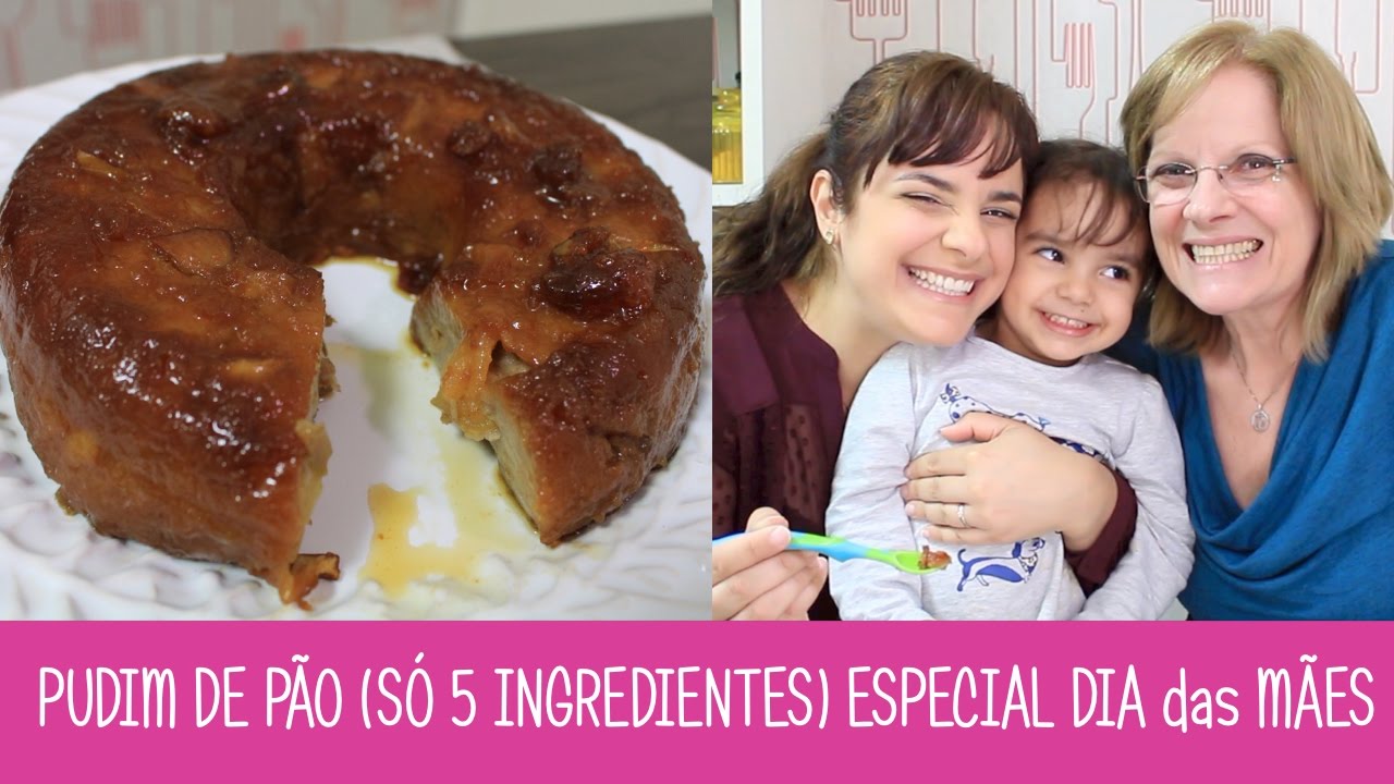 PUDIM DE PÃO (SÓ 5 INGREDIENTES) - #329 - Receitas da Mussinha