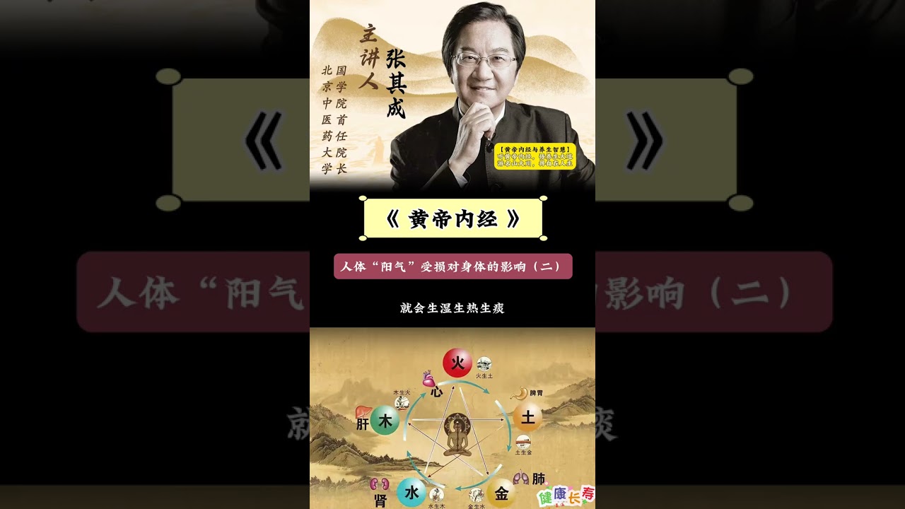 人体阳气受损对身体的影响 #张其成